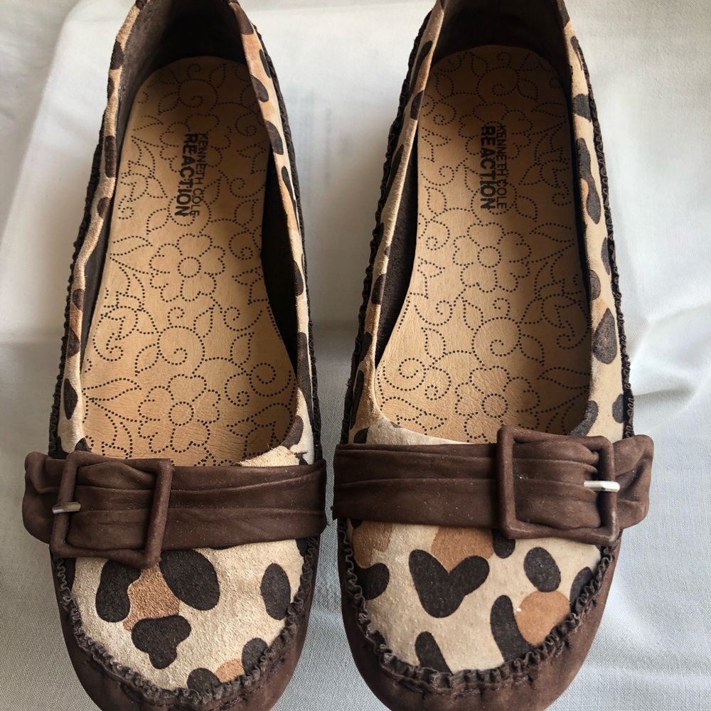 Kenneth Cole Reaction Leopard Print Flats